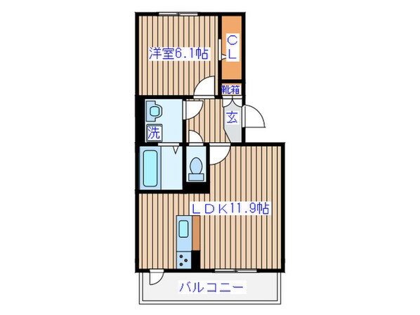 フィオーレ向山の物件間取画像